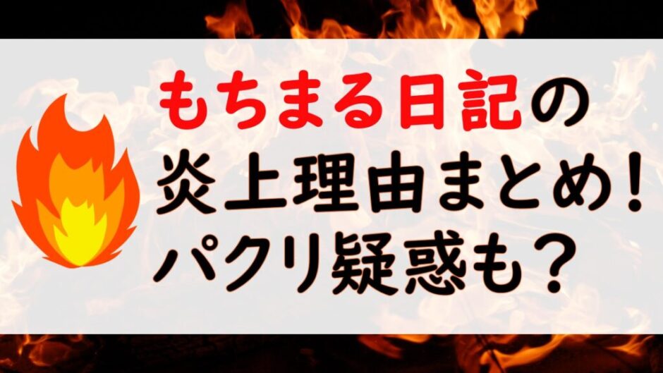 mochimarufire 940x529 - 【2023年最新】もちまる日記の炎上理由11選！チャンネル売却疑惑の真相は？